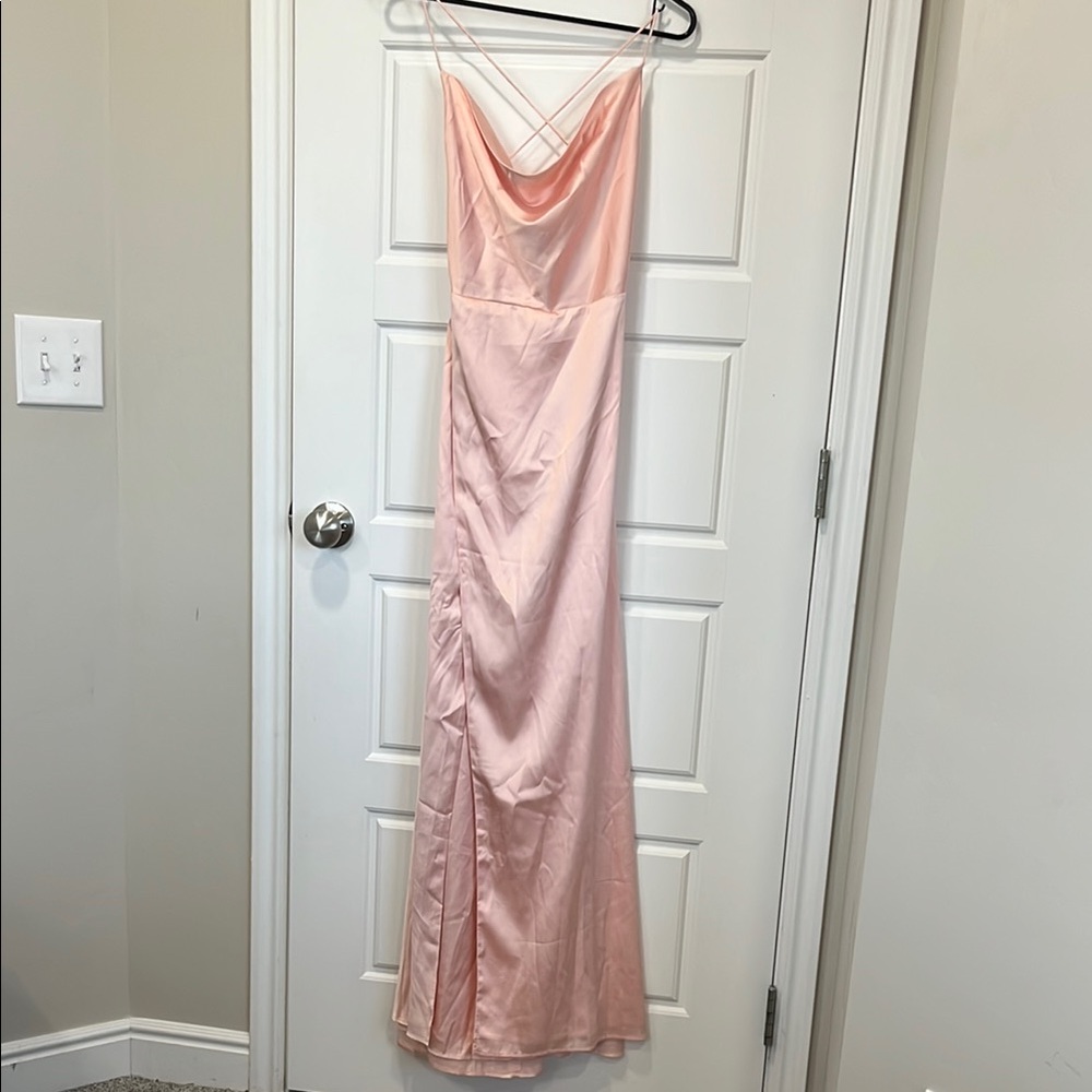 Chic Pink Backless Dress